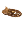 Cherub vintage clip earring with turquoise beads