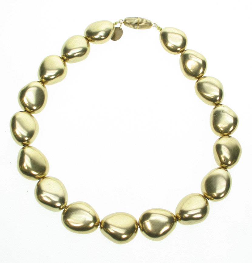 Antique Gold nugget necklace