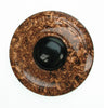 Copper and black vintage brooch