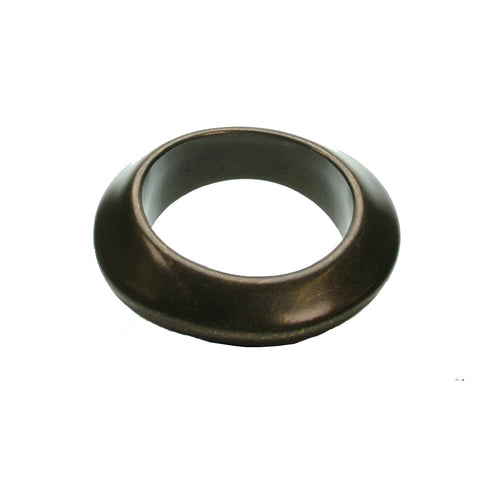 Angular bronze plated bangle