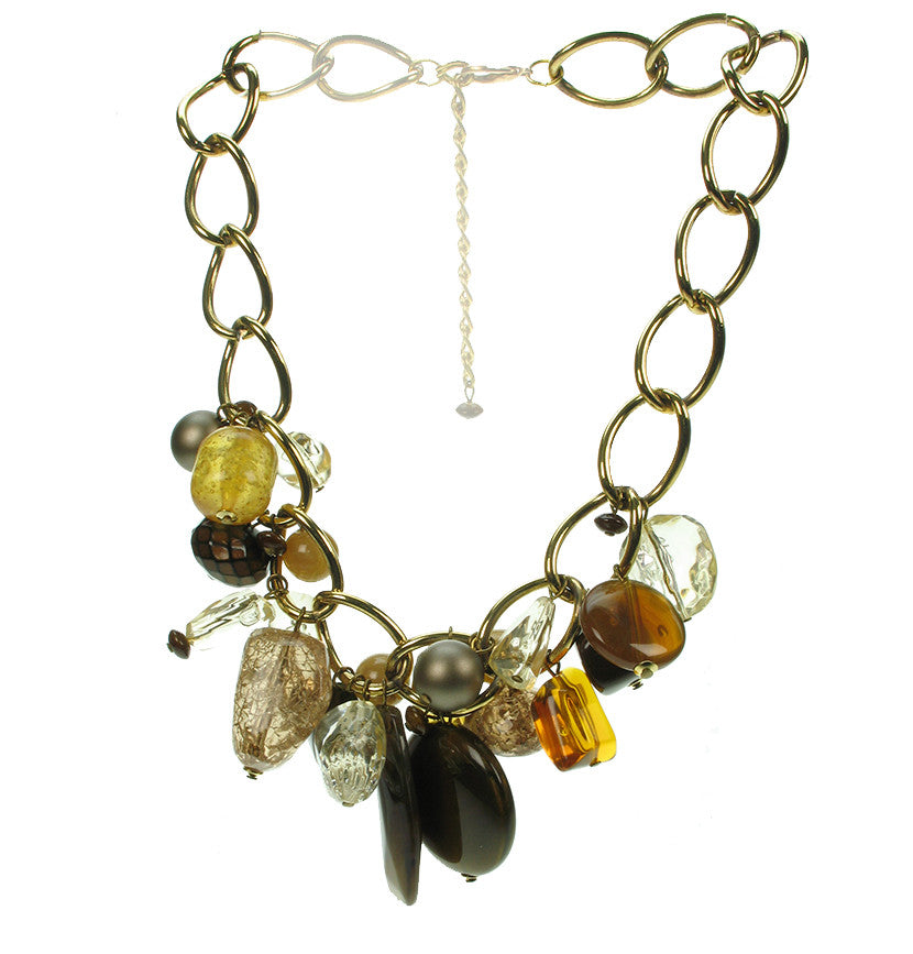 Cascading Tortoise necklace on gold plated chain