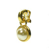 Clip and pearl vintage earrings