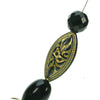 Eye catching mixture of black, bronze and tortoise necklace