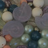 Organically inspired blend of Italian bead necklace