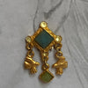 Vintage bird clip earrings