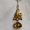 Art Nouveau leaf and tortoise drop