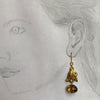 Art Nouveau leaf and tortoise drop