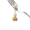 Tortoise and pearl drop earring