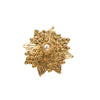 Vintage star and pearl clip earrings