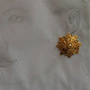 Vintage star and pearl clip earrings