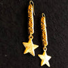 Gold frost vintage star drops