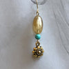 Amber and blue drop earrings 100% of proceeds go to Ukrainian charities