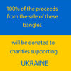 A pair of bangles 100% of proceeds go to Ukrainian charities