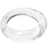 Crystal acrylic resin wavy bangle