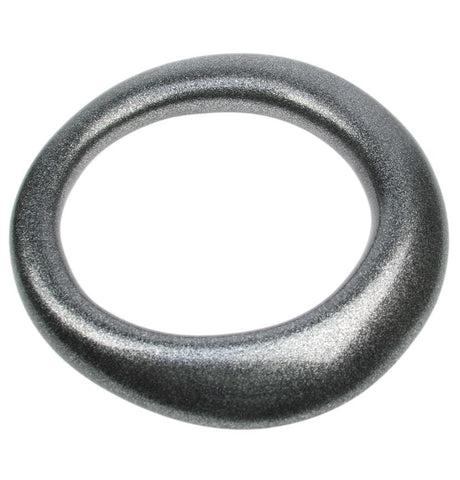 Thin wavy hematite silver bangle