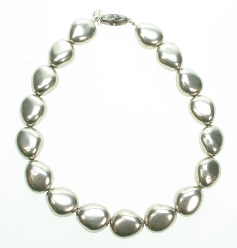 Antique Silver nugget necklace