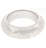 Cracked silver faceted resin bangle