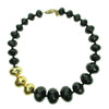 Gold and Black faceted necklace