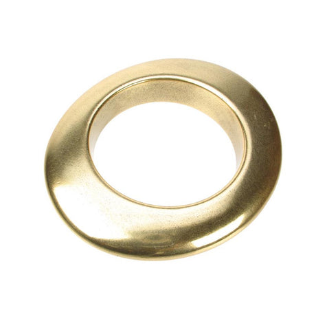 Antique gold plated oval bangle