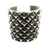 Antique silver plated studded cuff