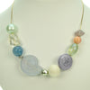 Organically inspired blend of Italian bead necklace