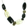 Stunning blend of black, bronze and amber  bead necklace