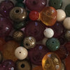 Vivid blend of gem coloured resin bead necklace