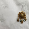 Satellite vintage filigree earrings