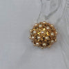 Vintage pearl and gold plated clip earrings