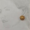 Vintage pearl and gold plated clip earrings