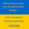 A pair of bangles 100% of proceeds go to Ukrainian charities